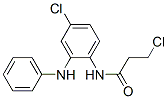 3-chloro-N-[4-chloro-2-(anilino)phenyl]propionamide Struktur