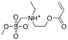 [2-(acryloyloxy)ethyl]diethylammonium methyl sulphate Struktur