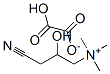 (3-cyano-2-hydroxypropyl)trimethylammonium hydrogen oxalate Struktur