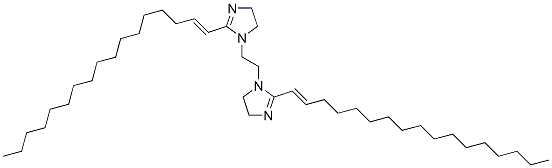 1,1'-ethylenebis[4,5-dihydro-2-(heptadecenyl)-1H-imidazole]  Struktur