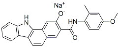 sodium 2-oxido-N-(4-methoxy-2-tolyl)-11H-benzo[a]carbazole-3-carboxamidate Struktur