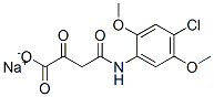 sodium N-(4-chloro-2,5-dimethoxyphenyl)-3-oxobutyramidate Struktur