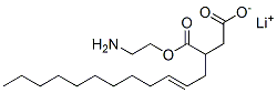 lithium 1-(2-aminoethyl) 2-dodecenylsuccinate Struktur