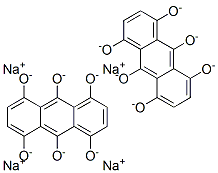 tetrasodium dihydrogen anthracene-1,4,5,8,9,10-hexolate  Struktur