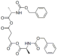 N-[(benzyloxy)carbonyl]-L-alanine succinic anhydride Struktur