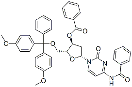 N-benzoyl-5'-O-[bis(p-methoxyphenyl)benzyl]-2'-deoxycytidine 3'-benzoate