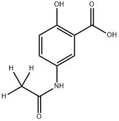 N-Acetyl Mesalazine-d3 Struktur