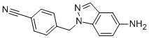 Benzonitrile, 4-[(5-amino-1H-indazol-1-yl)methyl]- Struktur