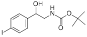 [2-HYDROXY-2-(4-IODO-PHENYL)-ETHYL]-CARBAMIC ACID TERT-BUTYL ESTER Struktur