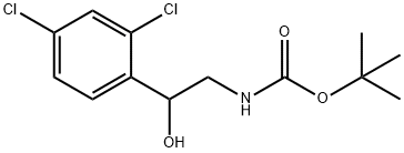 [2-(2,4-DICHLORO-PHENYL)-2-HYDROXY-ETHYL]-CARBAMIC ACID TERT-BUTYL ESTER Struktur