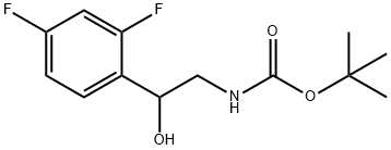 [2-(2,4-DIFLUORO-PHENYL)-2-HYDROXY-ETHYL]-CARBAMIC ACID TERT-BUTYL ESTER Struktur