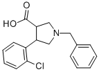 1-BENZYL-4-(2-CHLORO-PHENYL)-PYRROLIDINE-3-CARBOXYLIC ACID Struktur