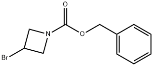 1-Azetidinecarboxylic acid, 3-bromo-, phenylmethyl ester Struktur