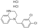 1-(3,4-DICHLORO-BENZYL)-1,2,3,4-TETRAHYDRO-QUINOXALINE DIHYDROCHLORIDE Struktur