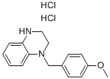 1-(4-METHOXY-BENZYL)-1,2,3,4-TETRAHYDRO-QUINOXALINE DIHYDROCHLORIDE Struktur