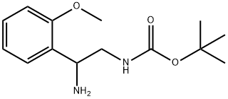 [2-AMINO-2-(2-METHOXY-PHENYL)-ETHYL]-CARBAMIC ACID TERT-BUTYL ESTER HYDROCHLORIDE Struktur