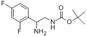 [2-AMINO-2-(2,4-DIFLUORO-PHENYL)-ETHYL]-CARBAMIC ACID TERT-BUTYL ESTER HYDROCHLORIDE Struktur