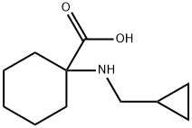 1-(CYCLOPROPYLMETHYL-AMINO)-CYCLOHEXANECARBOXYLIC ACID HYDROCHLORIDE Struktur