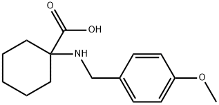 1-(4-METHOXY-BENZYLAMINO)-CYCLOHEXANECARBOXYLIC ACID HYDROCHLORIDE Struktur