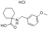 1-(3-METHOXY-BENZYLAMINO)-CYCLOHEXANECARBOXYLIC ACID HYDROCHLORIDE Struktur