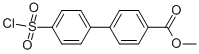 4'-CHLOROSULFONYL-BIPHENYL-4-CARBOXYLIC ACID METHYL ESTER Struktur