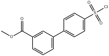 4'-CHLOROSULFONYL-BIPHENYL-3-CARBOXYLIC ACID METHYL ESTER Struktur