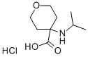 4-ISOPROPYLAMINO-TETRAHYDRO-PYRAN-4-CARBOXYLIC ACID HYDROCHLORIDE Struktur