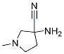 3-aMino-1-Methyl-3-Pyrrolidinecarbonitrile Struktur