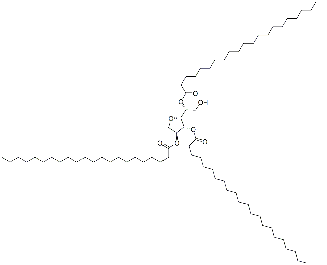 Sorbitan, tridocosanoate Struktur