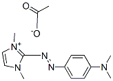 2-[[4-(dimethylamino)phenyl]azo]-1,3-dimethyl-1H-imidazolium acetate Struktur