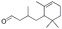 3-methyl-4-(2,6,6-trimethylcyclohex-2-en-1-yl)butyraldehyde Struktur