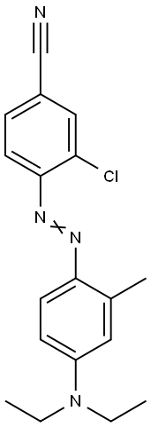 3-chloro-4-[[4-(diethylamino)-o-tolyl]azo]benzonitrile Struktur