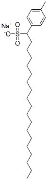 sodium octadecylxylenesulphonate Struktur