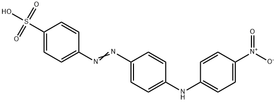 4-[[4-[4-nitrophenyl]anilino]azo]benzenesulphonic acid Struktur