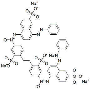 tetrasodium 5,5'-[ethylenebis[(3-sulphonato-4,1-phenylene)-ONN-azoxy]]bis[8-(phenylazo)naphthalene-2-sulphonate] Struktur