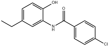 4-chloro-N-(5-ethyl-2-hydroxyphenyl)benzamide Struktur