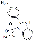 sodium 2-(4-aminophenyl)-6-methylbenzothiazolesulphonate Struktur