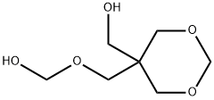 5-[(hydroxymethoxy)methyl]-1,3-dioxane-5-methanol Struktur