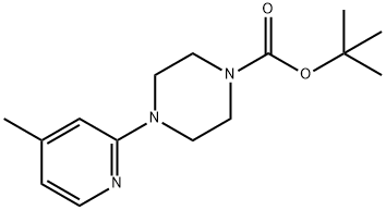 4-(4-Methyl-pyridin-2-yl)-piperazine-1-carboxylic acid tert-butyl ester, 98+% C15H23N3O2, MW: 277.36 Struktur