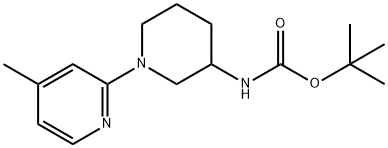 (4'-Methyl-3,4,5,6-tetrahydro-2H-[1,2']bipyridinyl-3-yl)-carbaMic acid tert-butyl ester, 98+% C16H25N3O2, MW: 291.39 Struktur