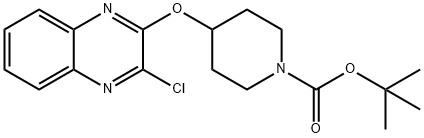 4-(3-Chloro-quinoxalin-2-yloxy)-piperidine-1-carboxylic acid tert-butyl ester, 98+% C18H22ClN3O3, MW: 363.84 Struktur