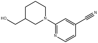 3-HydroxyMethyl-3,4,5,6-tetrahydro-2H-[1,2']bipyridinyl-4'-carbonitrile, 98+% C12H15N3O, MW: 217.27 Struktur