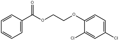 2-(2,4-dichlorophenoxy)ethyl benzoate Struktur