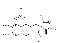 dimethyl [[1-(2-ethoxy-2-oxoethyl)-3,4-dihydro-6,7-dimethoxy-2(1H)-isoquinolyl]methyl](2-methylpropyl)malonate Struktur