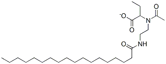 2-[(acetyl)[2-(stearoylamino)ethyl]amino]ethylacetate Struktur