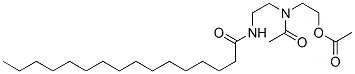 2-[acetyl[2-[(1-oxohexadecyl)amino]ethyl]amino]ethyl acetate Struktur