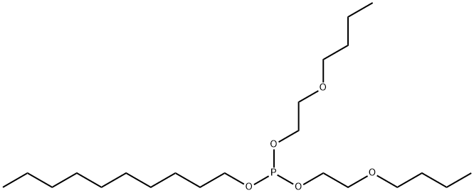 bis(2-butoxyethyl) decyl phosphite Struktur