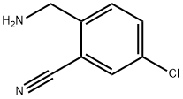 2-(AMINOMETHYL)-5-CHLOROBENZONITRILE Struktur