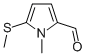 1H-Pyrrole-2-carboxaldehyde, 1-methyl-5-(methylthio)- (9CI) Struktur