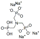 tetrasodium dihydrogen [nitrilotris(methylene)]trisphosphonate Struktur